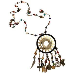 Collar con sol y dije LOVE, DREAM, HOPE, TRUST, LOVE