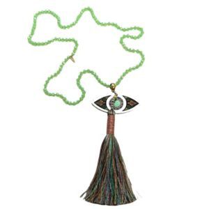 Collar largo Ojo hecho a mano pieza única mexican boho