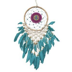 Atrapasueños pared con LIBELULA pintada a mano