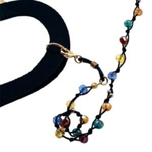 Cadena para tapa bocas o lentes con cristal checo